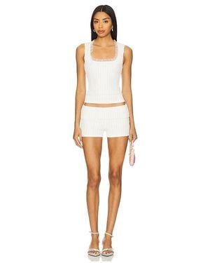 MORE TO COME Pamila Short Set - White
