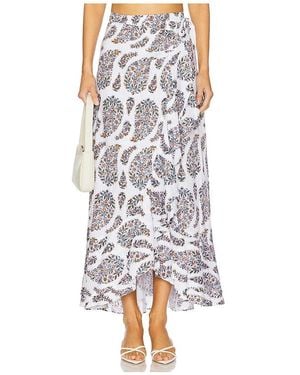 Rosewater House Falda Maxi Golestan En Color Ivory Talla En - Blanco