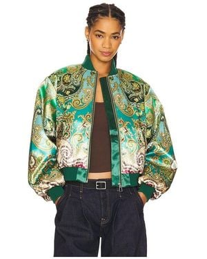 ALÉMAIS Clemenza Bomber Jacket - Green