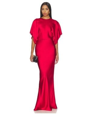 Norma Kamali Reverse Obie Gown - Red