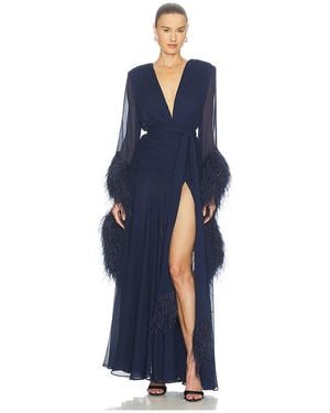 Bronx and Banco Geisha Maxi Dress - Blue
