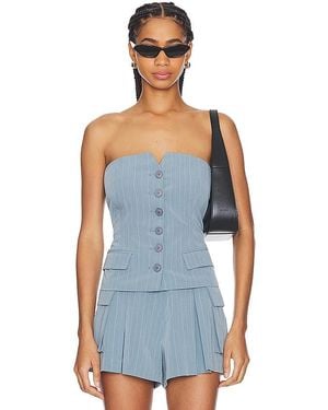 Line & Dot Margo Top - Blue