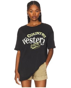 The Laundry Room Western Radio グラフィックTシャツ - ブラック