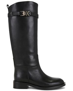 Black Suede Studio Ashley Boot - Black