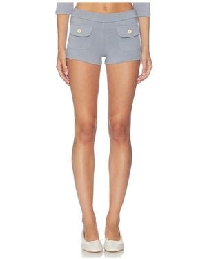 Oddli Button Mini Short - Blue
