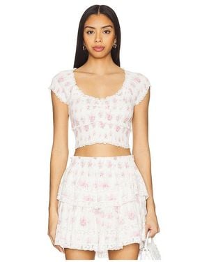LoveShackFancy Cambron Top - White