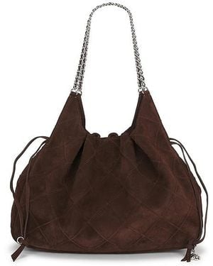Tory Burch Grosse Tote-Bag Fleming - Braun