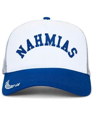 NAHMIAS Summerland Brim Trucker Hat - Blue