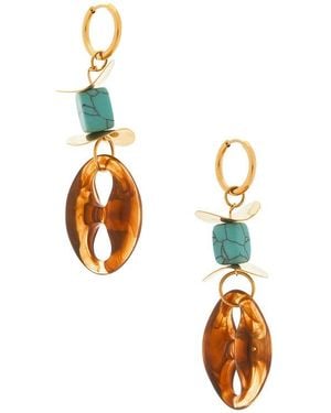 petit moments Acrylic Link Earrings - Multicolor