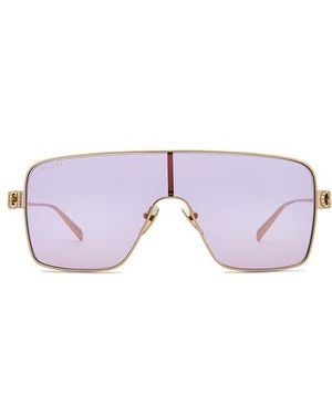 Gucci Mask Sunglasses - Purple