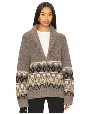Joe's Jeans Inga Fairisle Cardigan - Brown