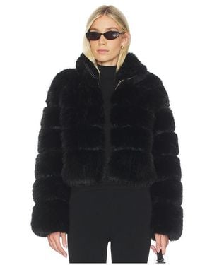 Generation Love Lyla Faux Fur Jacket - Black