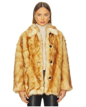 Rag & Bone Brenna Faux Fur Jacket - Metallic