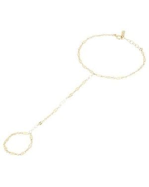 Natalie B. Jewelry Yaya Hand Chain - Black