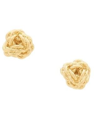 Lele Sadoughi Pendientes Chateau Rope En Color Oro Metálico Talla