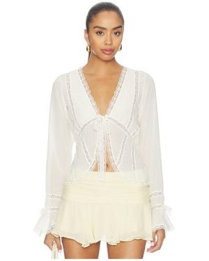 KAT THE LABEL Lana Blouse Top - Blanco