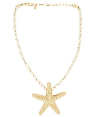 Ettika Starfish Statement Pendant Necklace - White