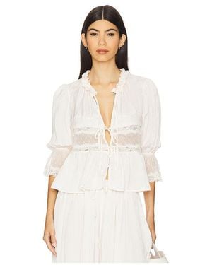 Free People X Intimately Fp Forever Young Bed Jacket - White