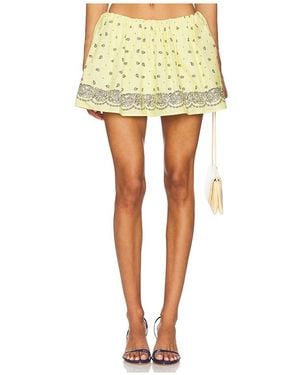 Lovers + Friends Amelia Mini Skirt - Yellow
