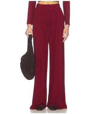 Leset Lauren Pleated Pocket Pant - Red