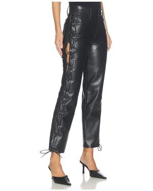Mother The Lace Up Zip Hiker Hover Trousers - Black