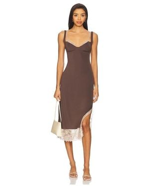 Free People X Intimately Fp Party Crasher Midi Slip Dress - Multicolour