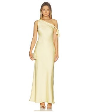 Runaway the Label Viola One Shoulder Maxi Dress - Metallic