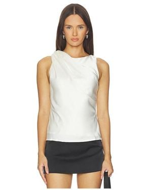 ALL THE WAYS X Ivana Ramirez Laney Drape Top - White