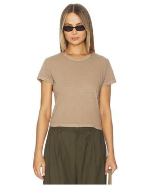 James Perse Shrunken Crew Neck Tee - Natural