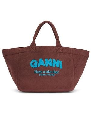 Ganni Xxl Shopper Beach Resort - Multicolor