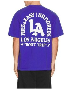 The Hundreds X Free & Easy Don'T Trip T-Shirt - Blue