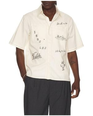 JUNGLES JUNGLES Camisa En Color Crema Talla (También En S, M, Xl/1X) - Blanco