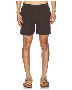 AUTO-REPLY 5.5 Solid Sebastian Swim Trunk - Black