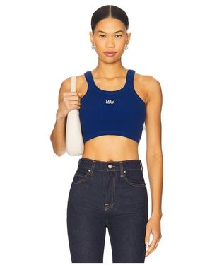 Araminta James Aj Cropped Tank Top - Blue