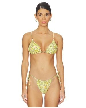 AFRM Capri Beaded Bikini Top - Natural