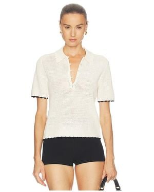 FRAME The Textured Polo - White