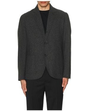 Club Monaco Wool Houndstooth Blazer - Black