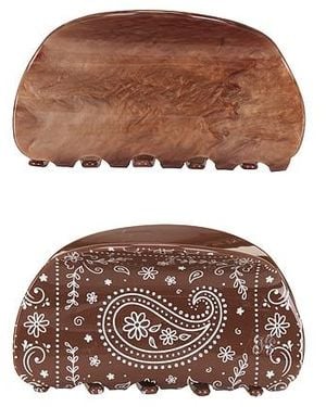 Frasier Sterling Haarklammer-Set Bandana - Braun