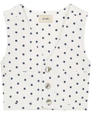 DL1961 Zizi Toddler Vest - White