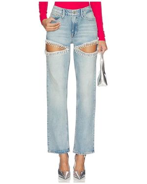GOOD AMERICAN Good Icon Diamond Straight Jeans - Blue