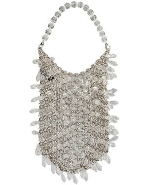 OLGA BERG Florence Chainmail Bag - White