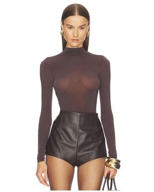 Wolford Buenos Aires String Bodysuit - Brown
