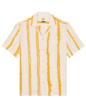 Faherty Camisa Palma En Color Amarillo Talla (También En M, S, Xl/1X) - Blanco