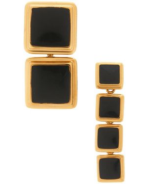Heaven Mayhem Pendientes Largos Archer En Color Metallic, Talla - Negro