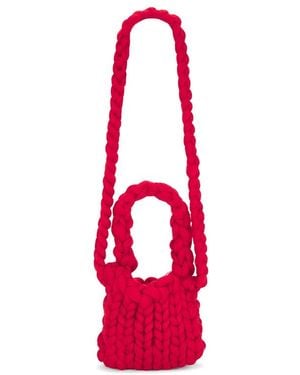 Hope Macaulay Colossal Knit Crossbody Bag - Red