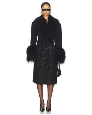 OW Collection Frances Wool Coat - Black