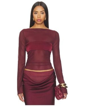 Benni Lola Long Sleeve Top - Red