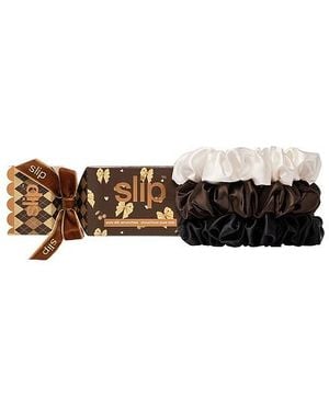 Slip Set Of 3 Large Scrunchie Cracker - White