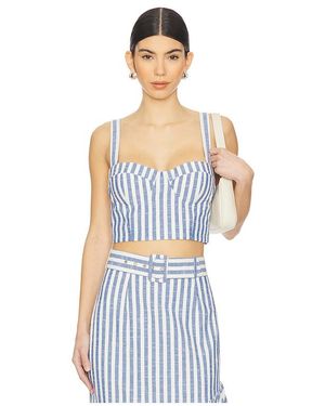 Cara Cara Claudine Top - Blue