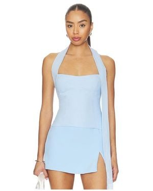 Amanda Uprichard X Revolve Olympia Top - Blue